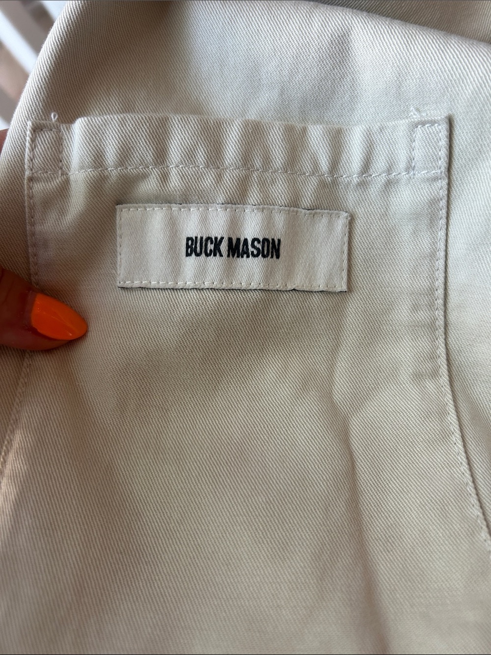 Buck Mason Lightweight Cotton Dye Stone Blazer M